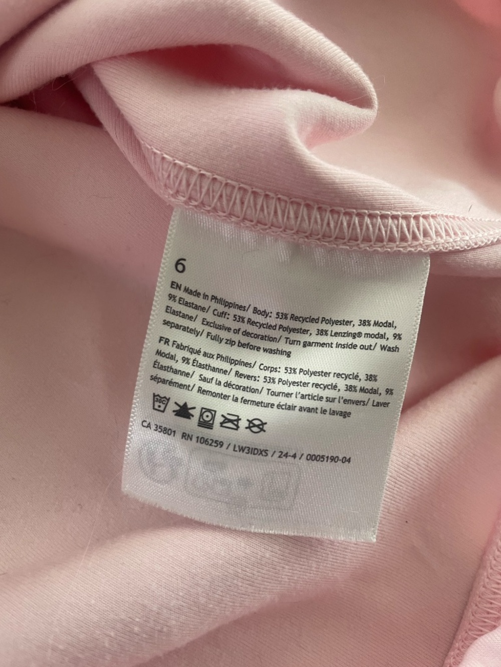 Lululemon Softstreme Half-Zip | Light Pink | Size 6 - Picture 13 of 13